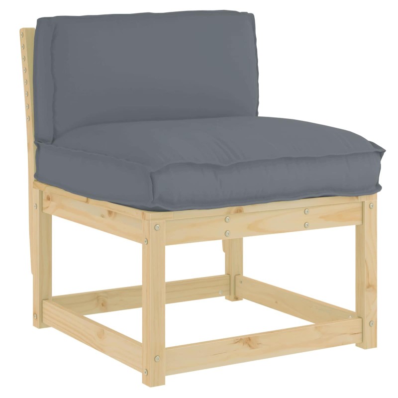 vidaXL Μαξιλάρι Ανθρακί 70 x 40 x 12 cm Ύφασμα Όξφορντ