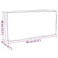 vidaXL Μαξιλάρι Κρεμ 80 x 40 x 12 cm Ύφασμα Όξφορντ