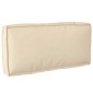 vidaXL Μαξιλάρι Μπεζ 80 x 40 x 12 cm Ύφασμα Όξφορντ