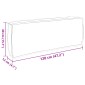 vidaXL Μαξιλάρι Γκρι 120 x 40 x 12 cm Ύφασμα Όξφορντ