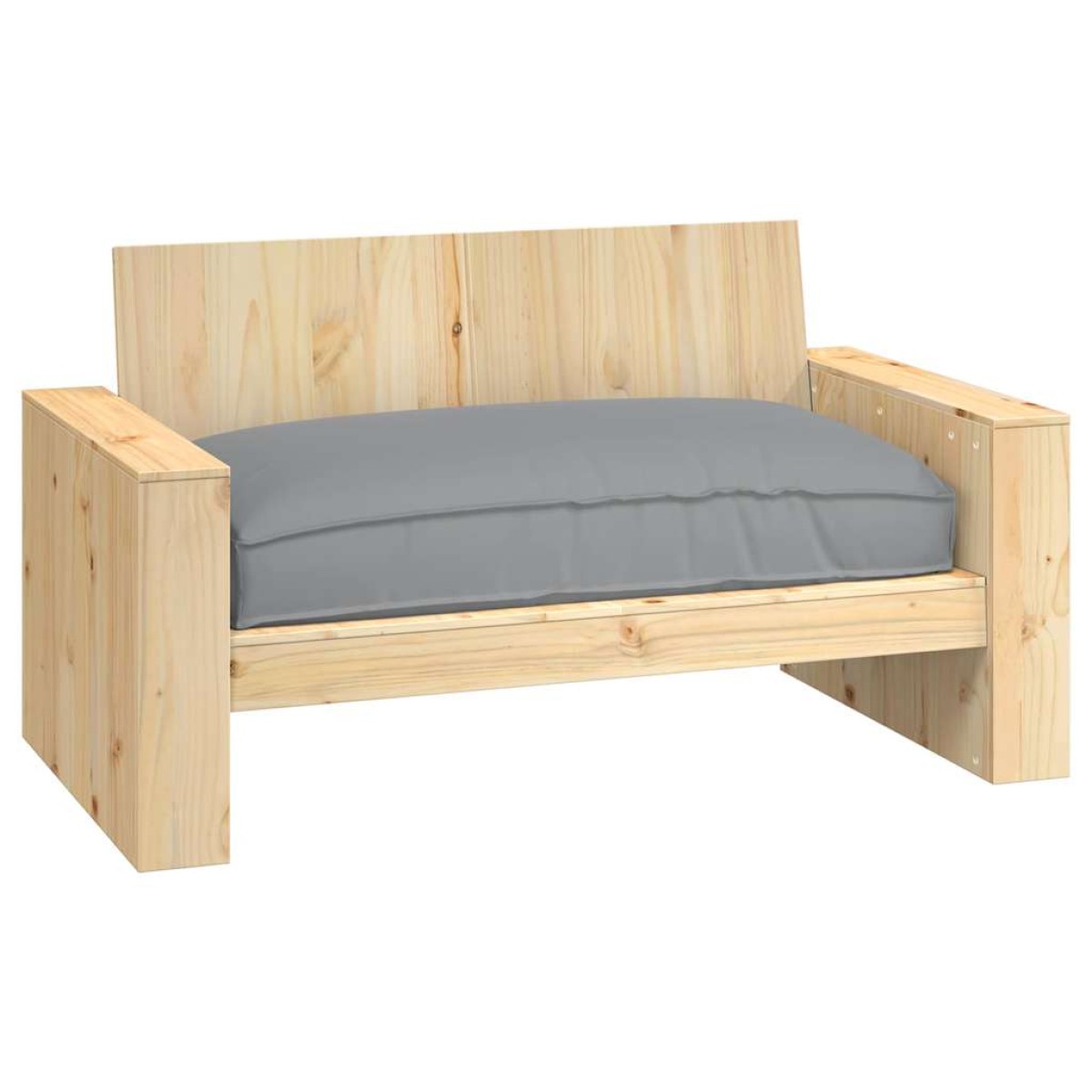 vidaXL Μαξιλάρι Γκρι 120 x 80 x 12 cm Ύφασμα Όξφορντ