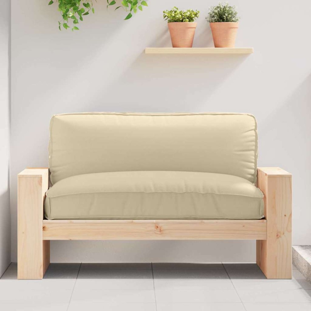 vidaXL Μαξιλάρι Μπεζ 120 x 80 x 12 cm Ύφασμα Όξφορντ