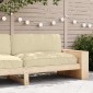 vidaXL Μαξιλάρι Μπεζ 120 x 80 x 12 cm Ύφασμα Όξφορντ