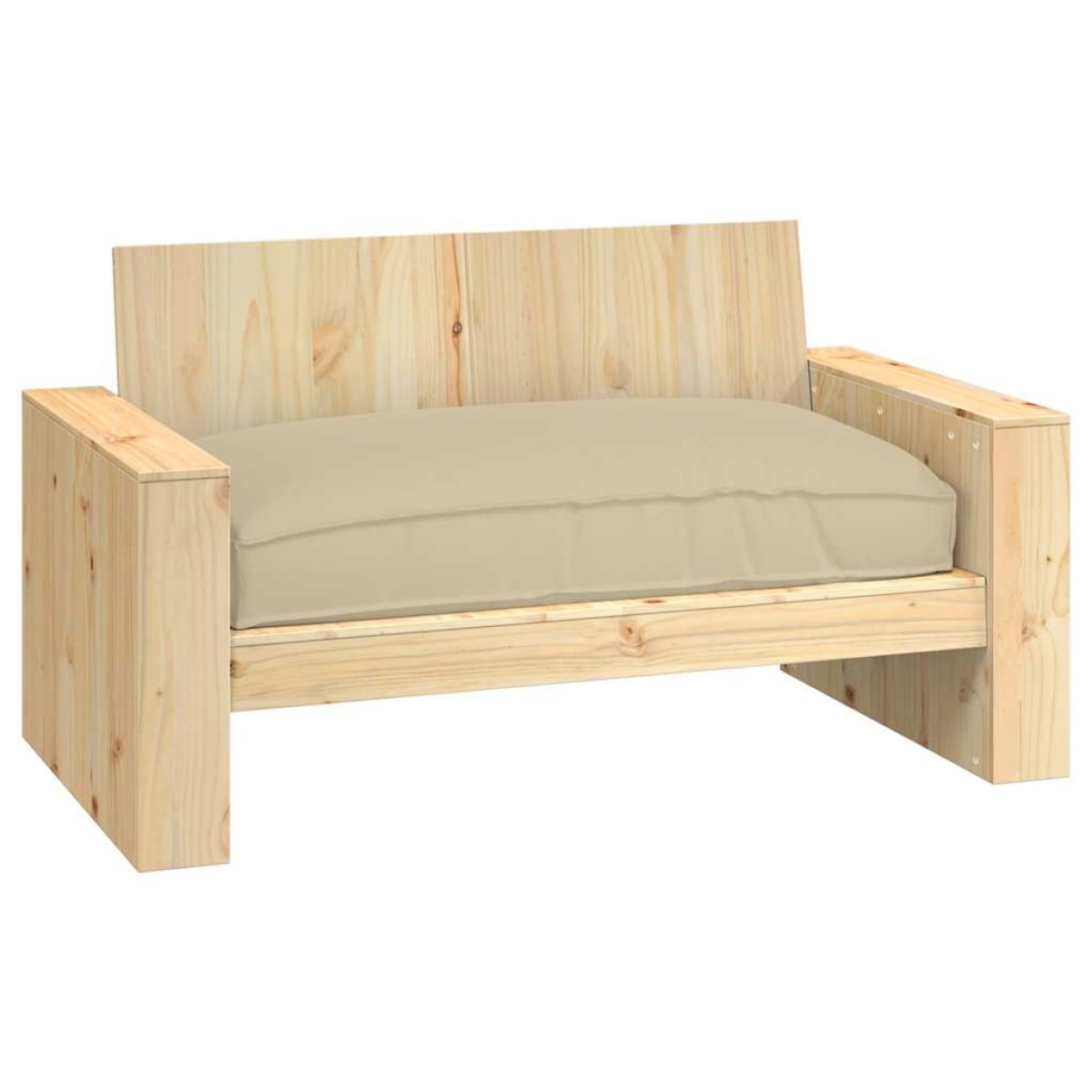 vidaXL Μαξιλάρι Μπεζ 120 x 80 x 12 cm Ύφασμα Όξφορντ