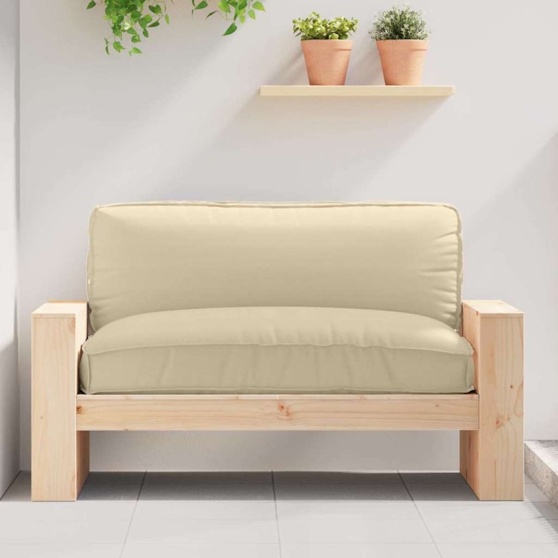 vidaXL Μαξιλάρι Μπεζ 120 x 80 x 12 cm Ύφασμα Όξφορντ