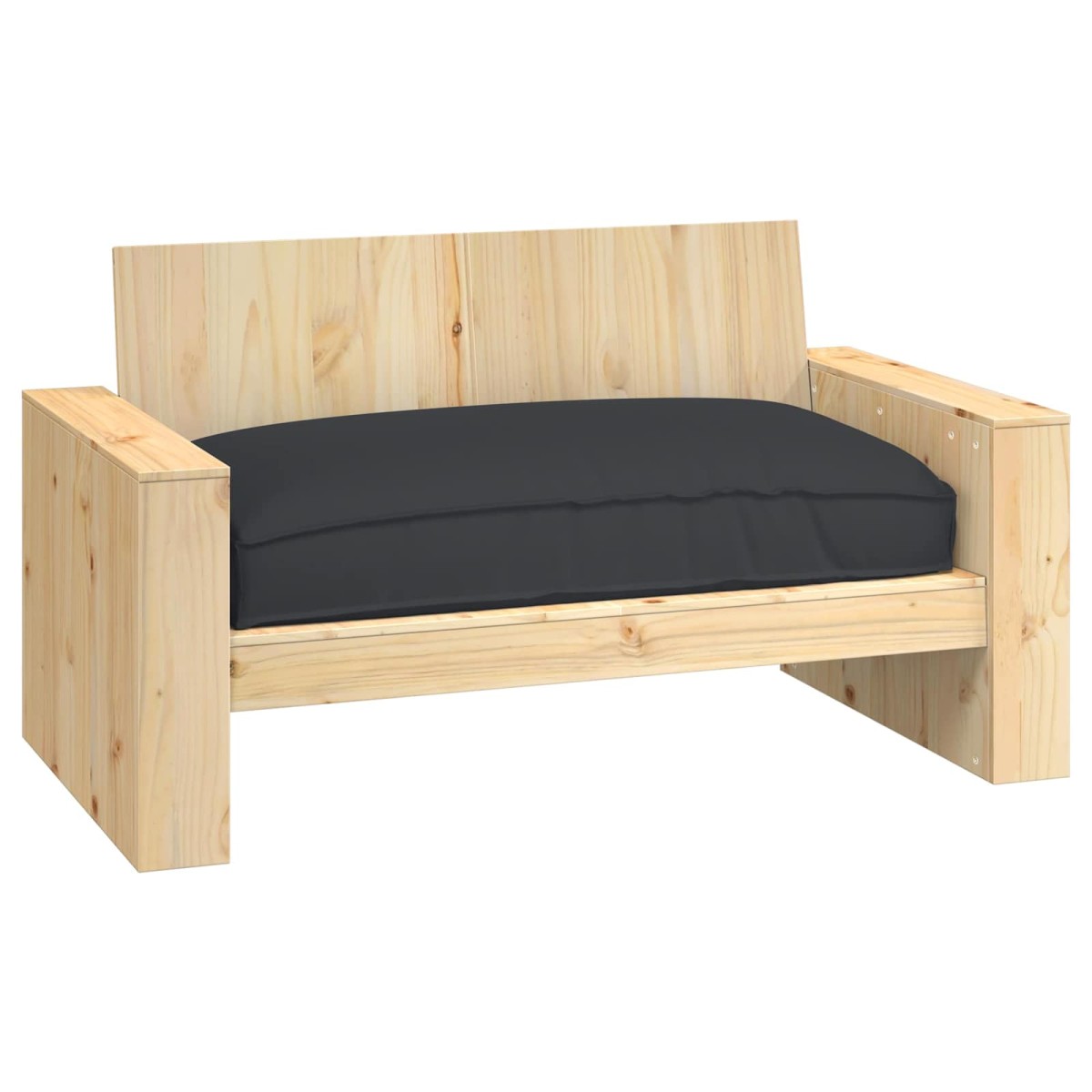 vidaXL Μαξιλάρι Μαύρο 120 x 80 x 12 cm Ύφασμα Όξφορντ