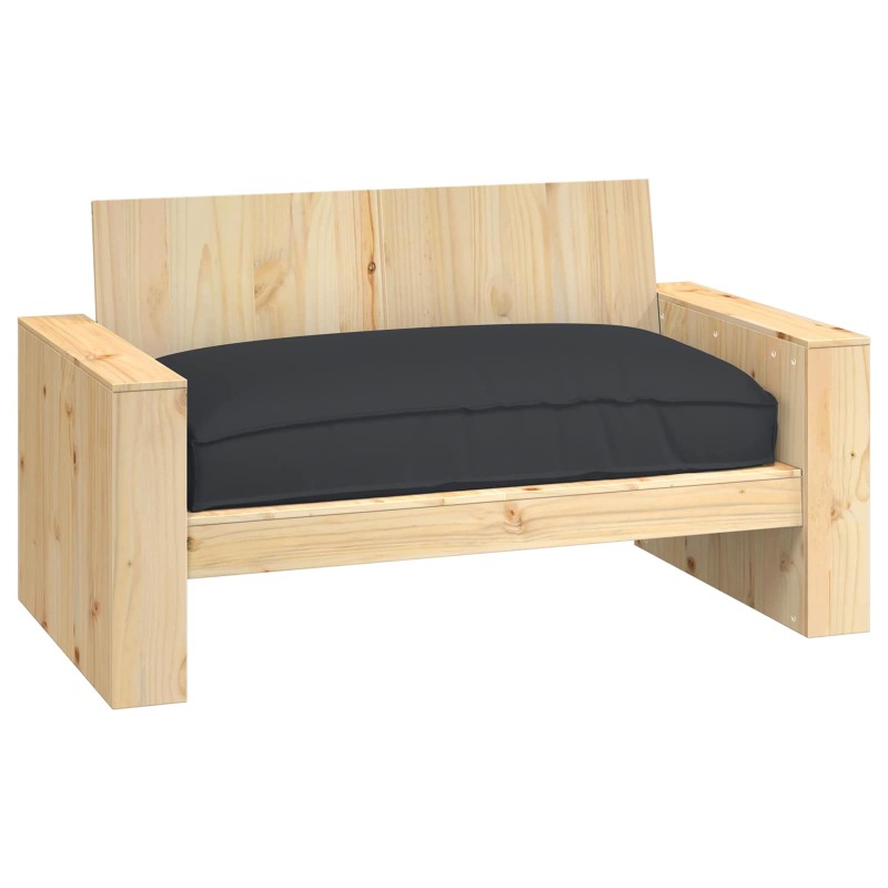 vidaXL Μαξιλάρι Μαύρο 120 x 80 x 12 cm Ύφασμα Όξφορντ