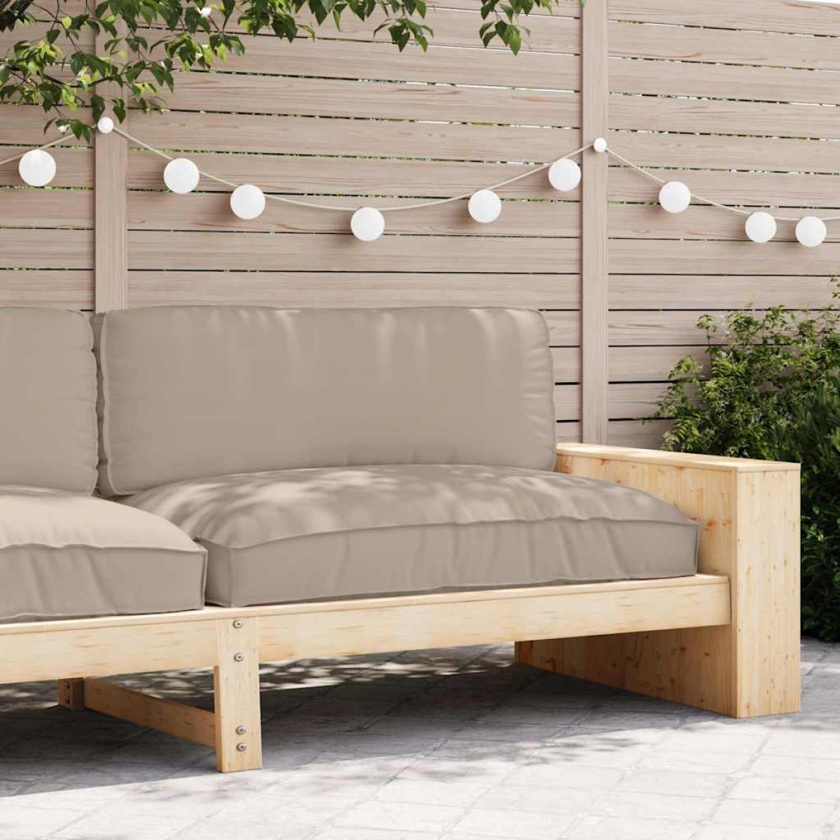 vidaXL Μαξιλάρι Taupe 120 x 80 x 12 cm Ύφασμα Όξφορντ