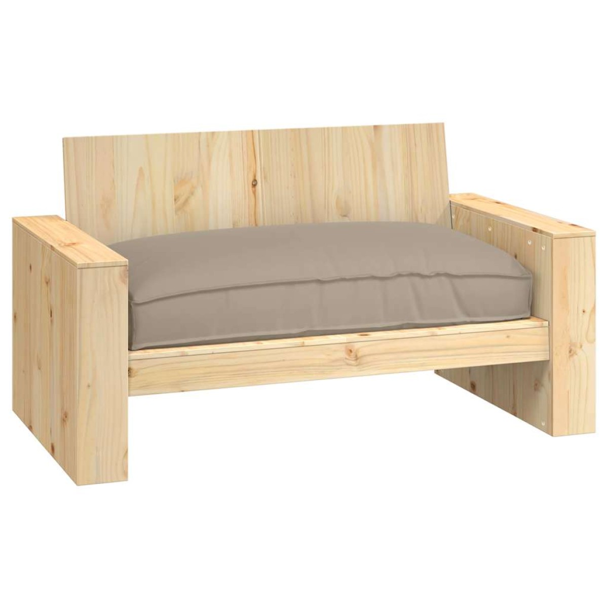 vidaXL Μαξιλάρι Taupe 120 x 80 x 12 cm Ύφασμα Όξφορντ