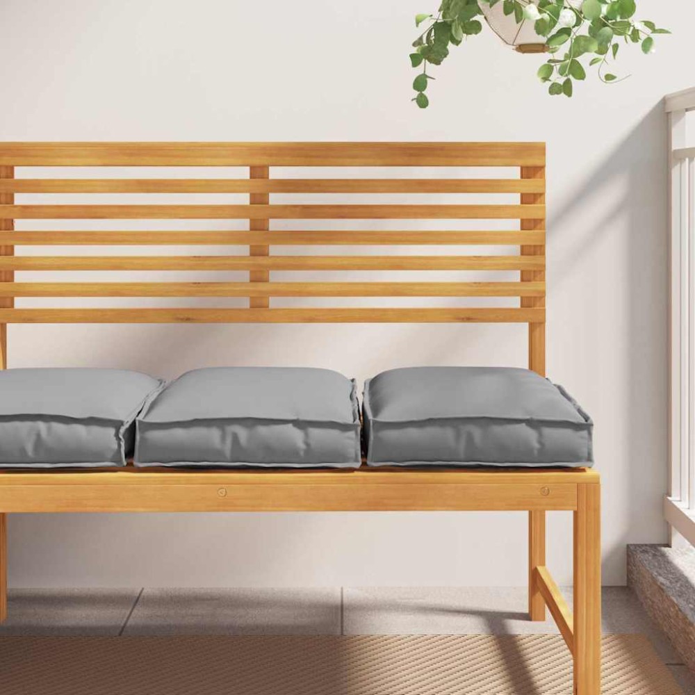 vidaXL Μαξιλάρι 2 τμχ. Ύφασμα Όξφορντ Γκρι 40 x 40 x 8 εκ.