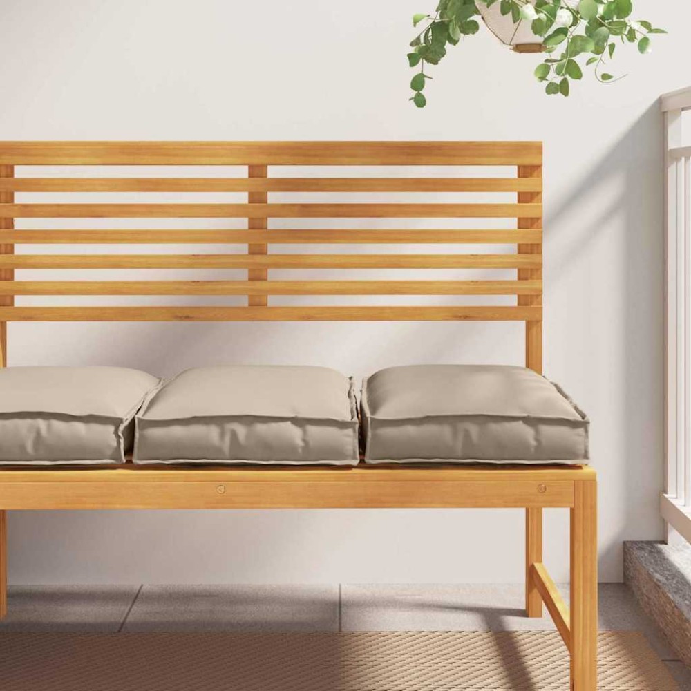 vidaXL Μαξιλάρι 2 τμχ. Ύφασμα Όξφορντ Taupe 40 x 40 x 8 εκ.