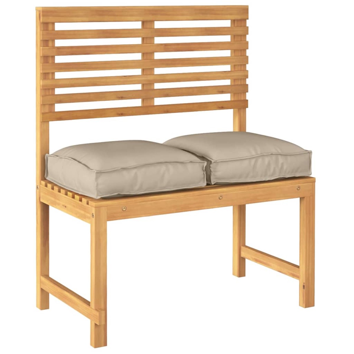 vidaXL Μαξιλάρι 2 τμχ. Ύφασμα Όξφορντ Taupe 40 x 40 x 8 εκ.