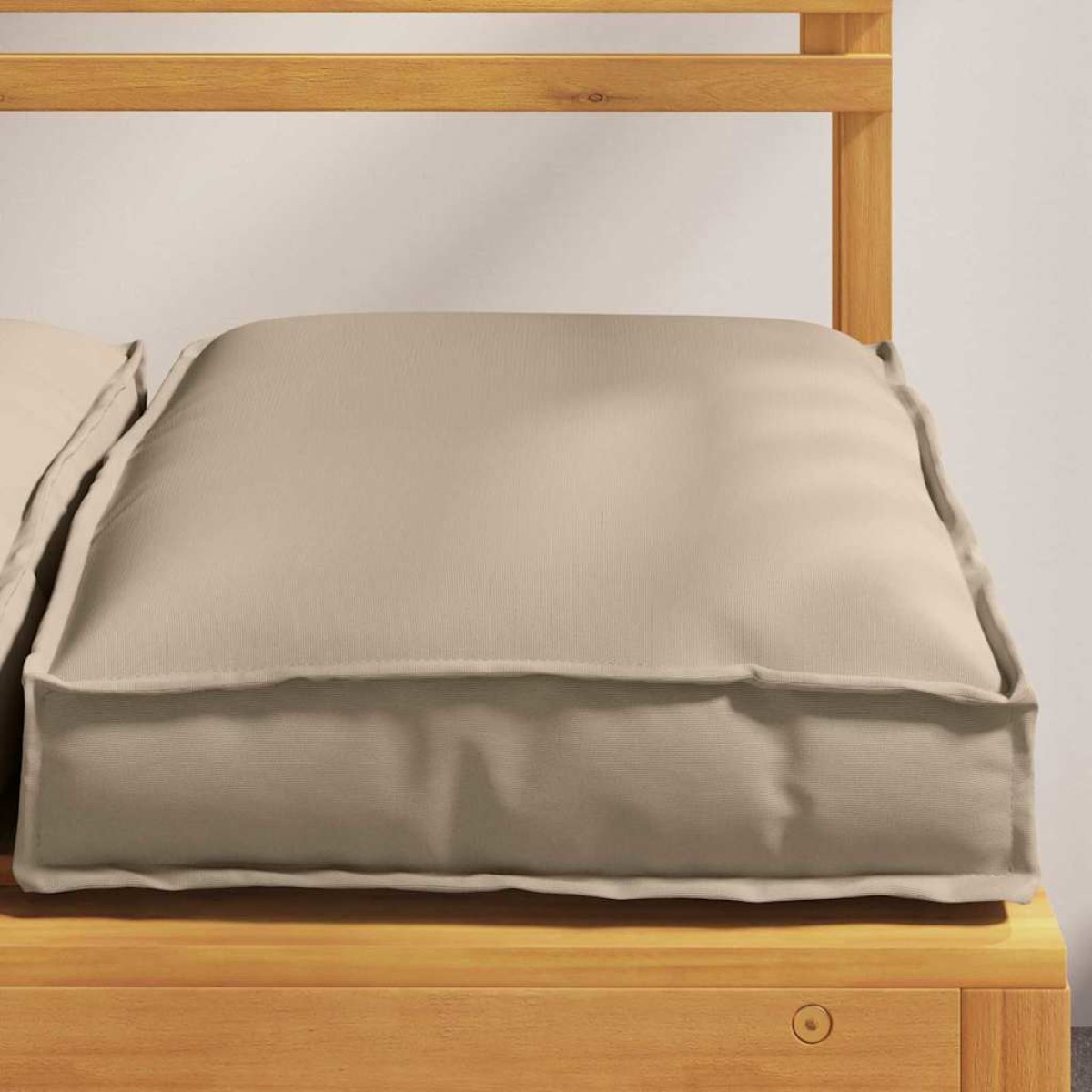 vidaXL Μαξιλάρι 2 τμχ. Ύφασμα Όξφορντ Taupe 40 x 40 x 8 εκ.