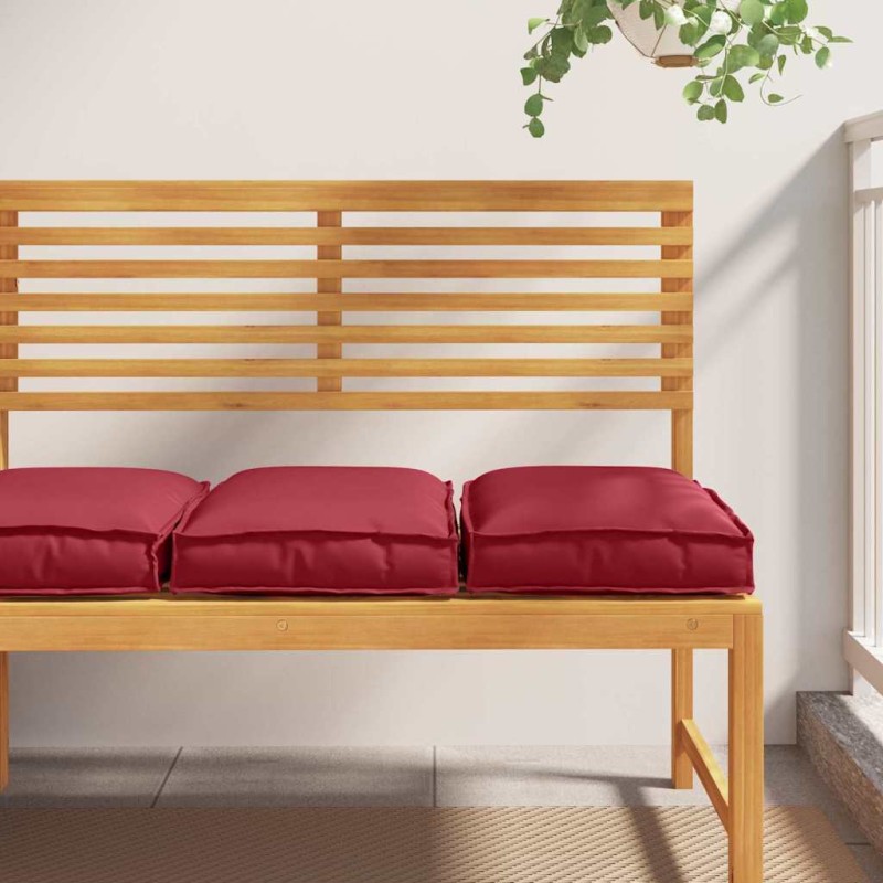vidaXL Μαξιλάρι 2 τμχ. Ύφασμα Όξφορντ Κόκκινο 40 x 40 x 8 εκ.