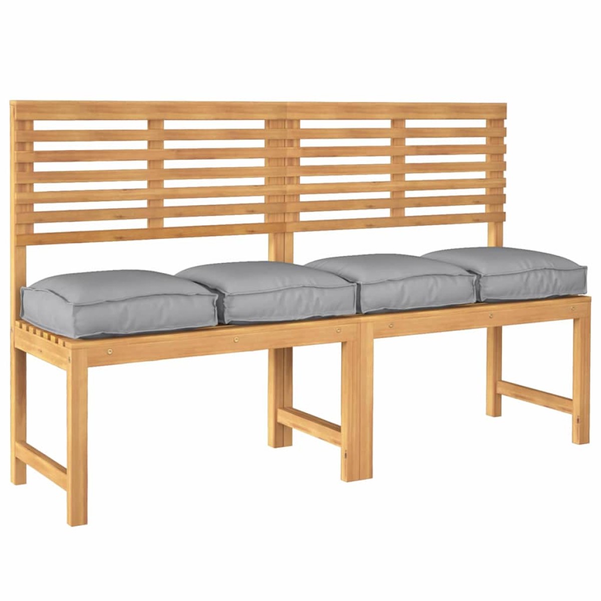 vidaXL Μαξιλάρι 4 τμχ. Ύφασμα Όξφορντ Γκρι 40 x 40 x 8 εκ.