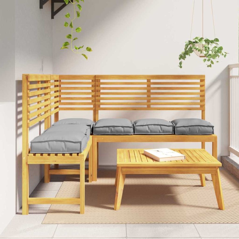 vidaXL Μαξιλάρι 6 τμχ. Ύφασμα Όξφορντ Γκρι 40 x 40 x 8 εκ.