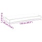 vidaXL Μαξιλάρι Ανθρακί 110 x 40 x 8 εκ Ύφασμα Όξφορντ