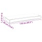 vidaXL Μαξιλάρι Γκρι 110 x 40 x 8 εκ Ύφασμα Όξφορντ