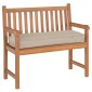 vidaXL Μαξιλάρι Taupe 110 x 40 x 8 εκ Ύφασμα Όξφορντ