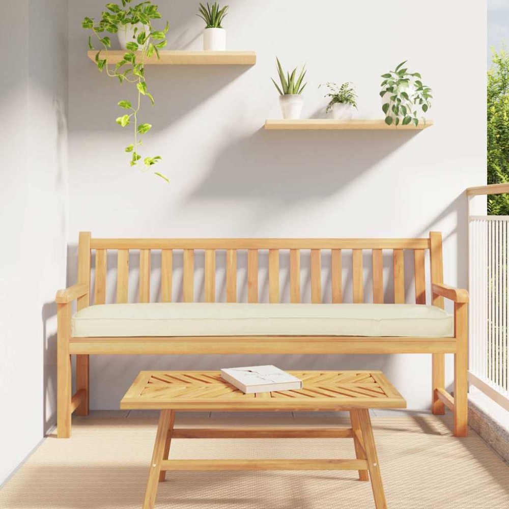 vidaXL Μαξιλάρι παλέτας Κρεμ 200 x 40 x 8 εκ. Ύφασμα Οξφόρδης