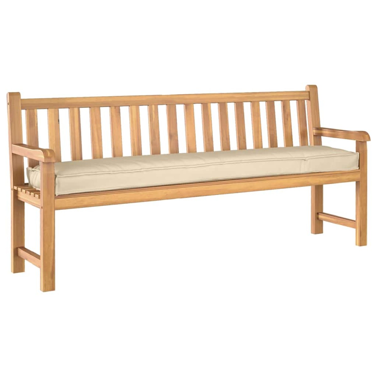 vidaXL Μαξιλάρι παλέτας Μπεζ 200 x 40 x 8 εκ. Ύφασμα Οξφόρδης