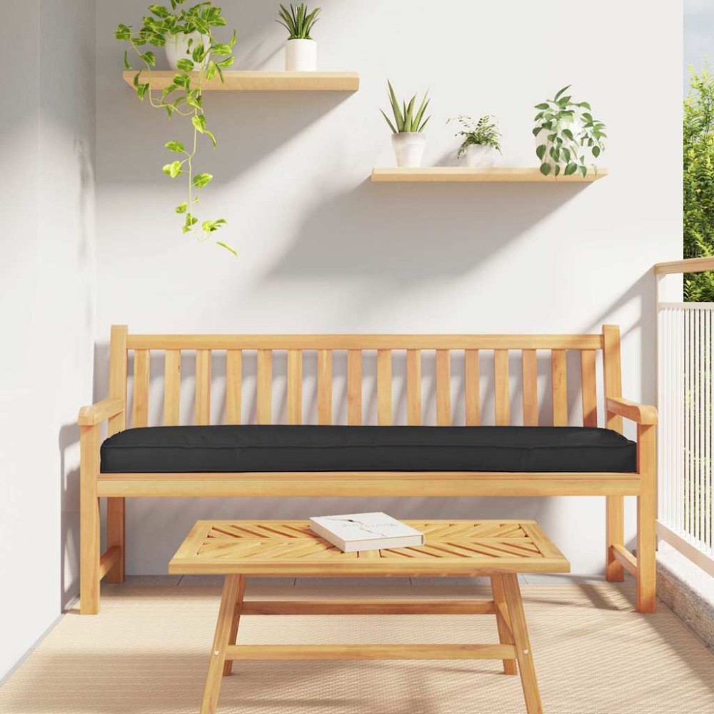vidaXL Μαξιλάρι παλέτας Μαύρο 200 x 40 x 8 εκ. Ύφασμα Οξφόρδης
