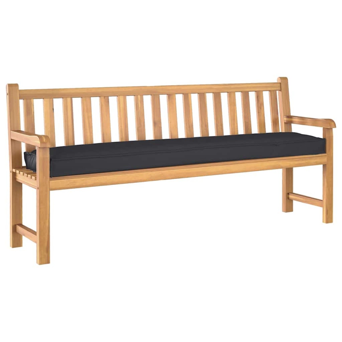 vidaXL Μαξιλάρι παλέτας Μαύρο 200 x 40 x 8 εκ. Ύφασμα Οξφόρδης