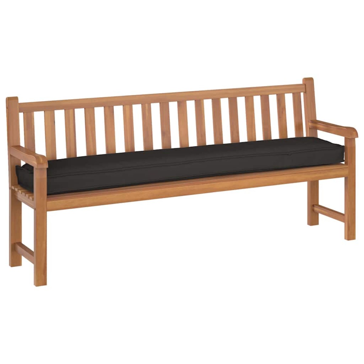vidaXL Μαξιλάρι παλέτας Μαύρο 200 x 40 x 8 εκ. Ύφασμα Οξφόρδης