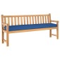 vidaXL Μαξιλάρι παλέτας Βασιλικό Μπλε 200 x 40 x 8 εκ. Ύφασμα Οξφόρδης