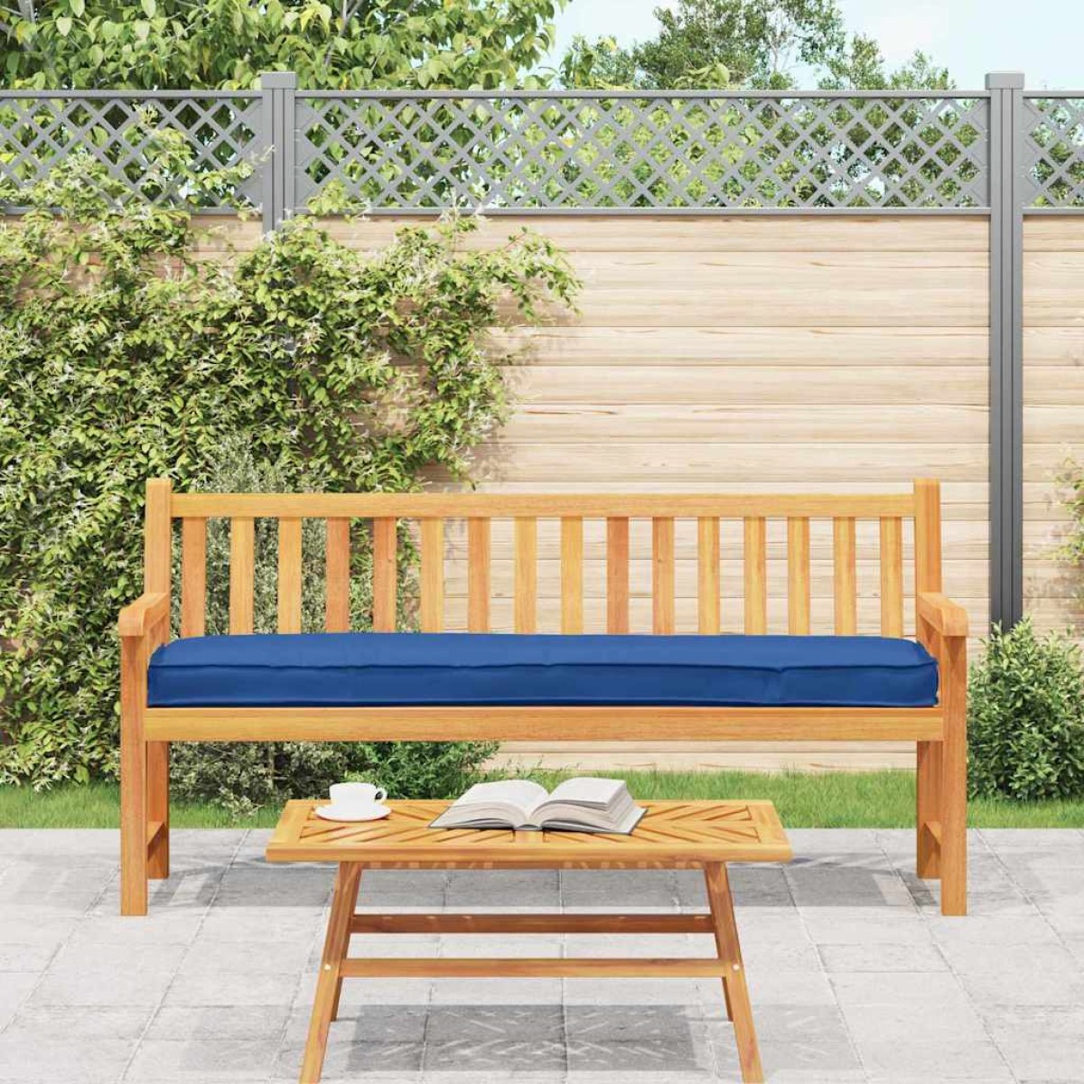 vidaXL Μαξιλάρι παλέτας Βασιλικό Μπλε 200 x 40 x 8 εκ. Ύφασμα Οξφόρδης