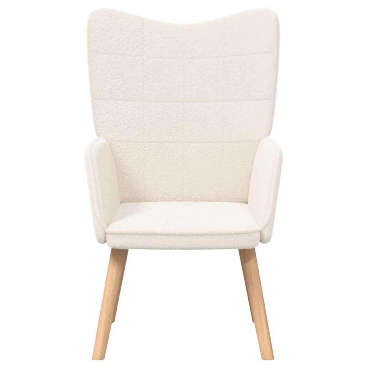 vidaXL Πολυθρόνα Κρεμ 62 x 67 x 95,5 εκ Υφάσματος Sherpa