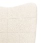 vidaXL Πολυθρόνα Κρεμ 62 x 67 x 95,5 εκ Υφάσματος Sherpa