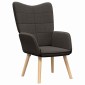 vidaXL Πολυθρόνα Σκούρο Γκρι 62 x 67 x 95,5 εκ Υφάσματος Sherpa