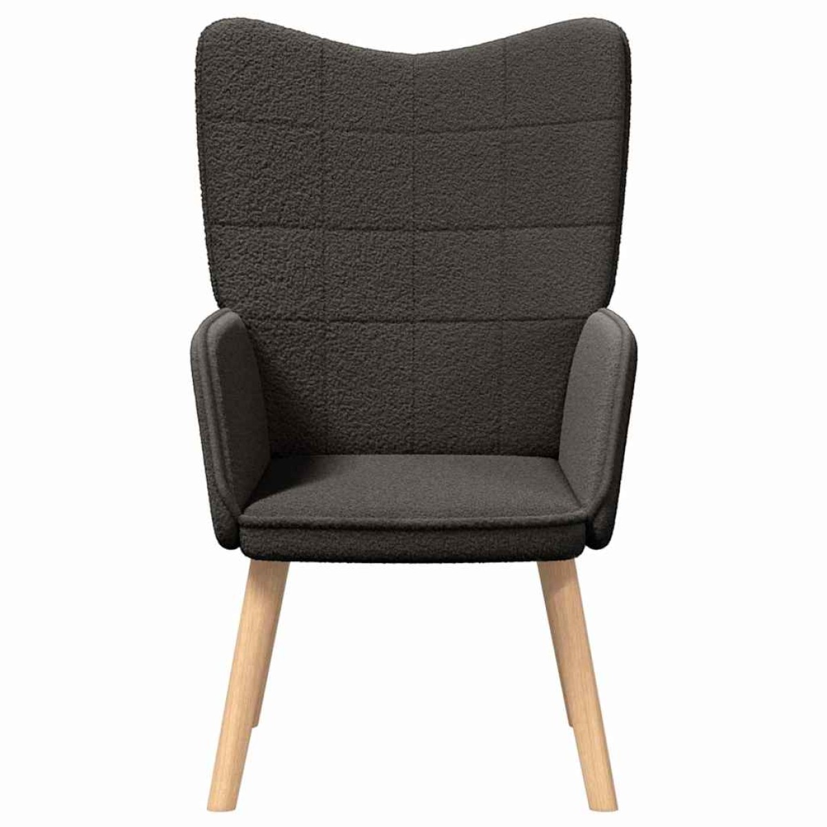 vidaXL Πολυθρόνα Σκούρο Γκρι 62 x 67 x 95,5 εκ Υφάσματος Sherpa