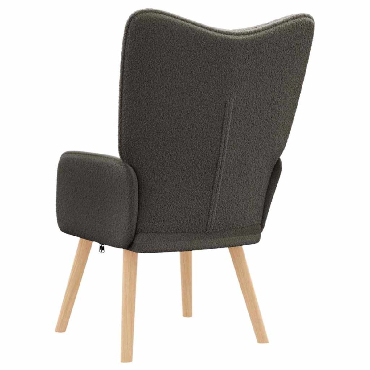 vidaXL Πολυθρόνα Σκούρο Γκρι 62 x 67 x 95,5 εκ Υφάσματος Sherpa