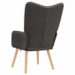 vidaXL Πολυθρόνα Σκούρο Γκρι 62 x 67 x 95,5 εκ Υφάσματος Sherpa
