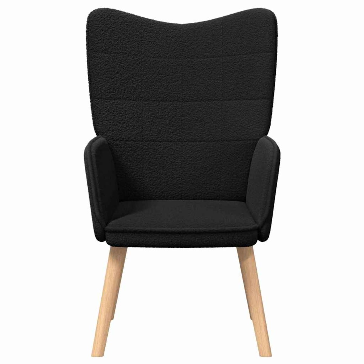 vidaXL Πολυθρόνα Μαύρο 62 x 67 x 95,5 εκ Υφάσματος Sherpa
