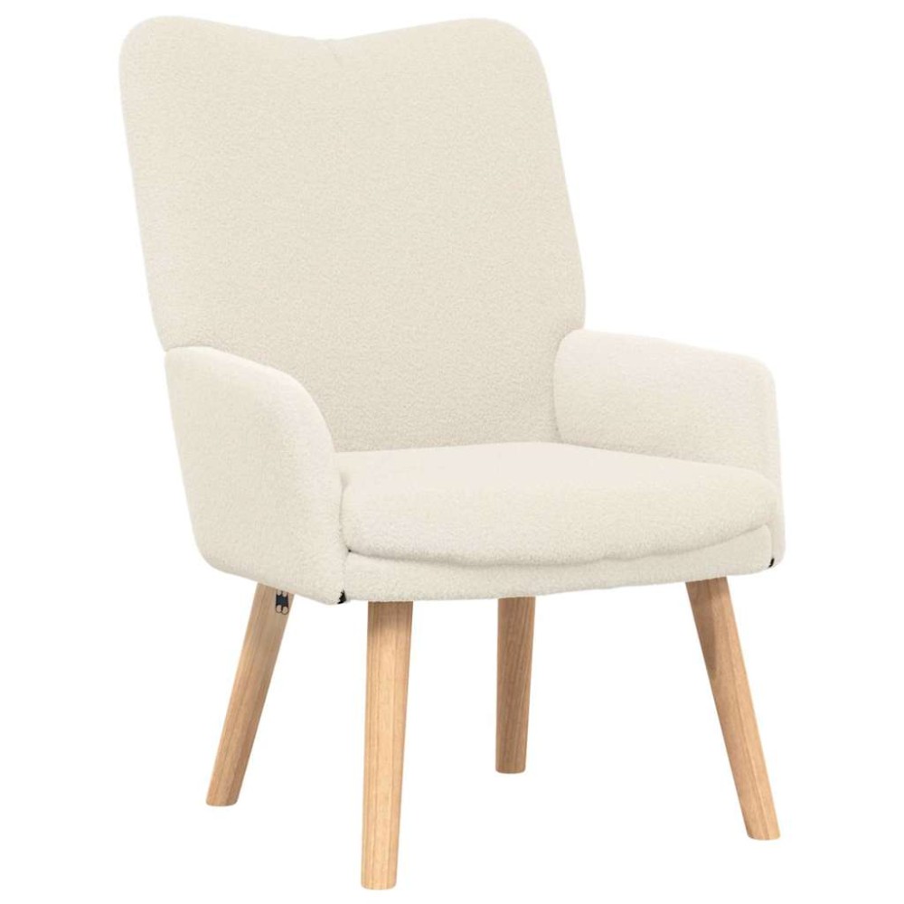 vidaXL Πολυθρόνα Κρεμ 63 x 67 x 94 εκ.