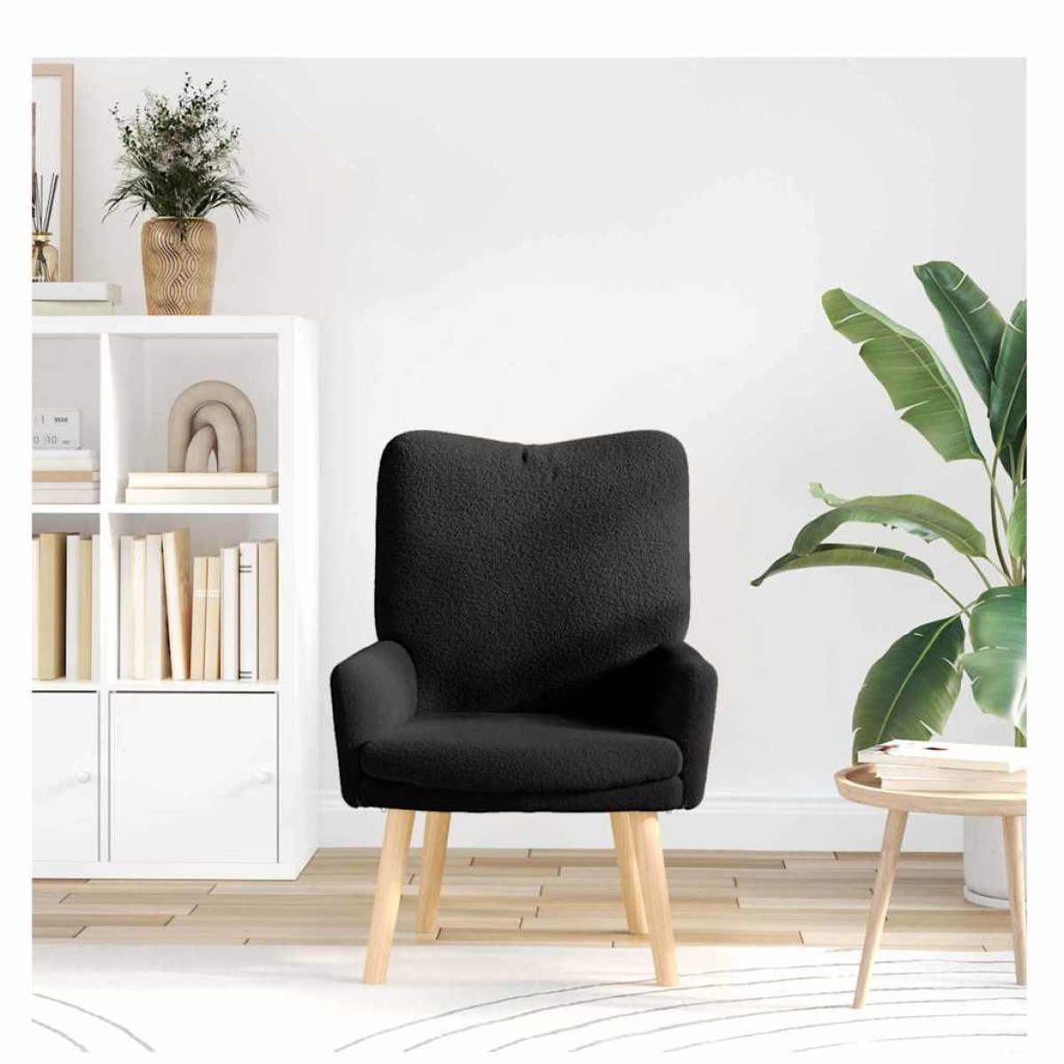 vidaXL Πολυθρόνα Μαύρο 63 x 67 x 94 εκ.