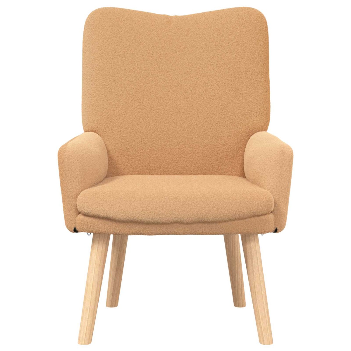 vidaXL Πολυθρόνα Μπεζ 63 x 67 x 94 εκ. Πολυεστέρας και Κόντρα Πλακέ