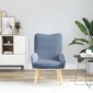 vidaXL Πολυθρόνα Μπλε 63 x 67 x 94 εκ. ύφασμα