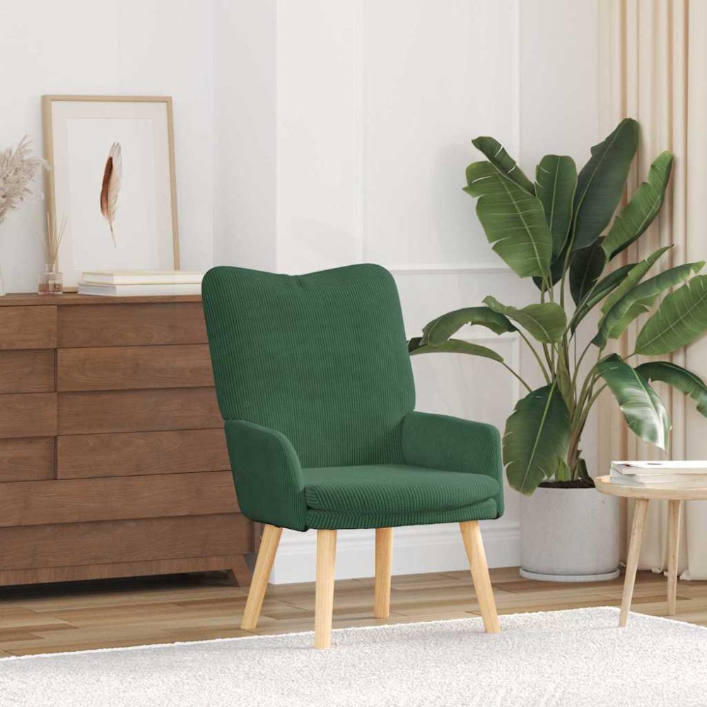 vidaXL Πολυθρόνα Τζαγκουάρ Πράσινο 63 x 67 x 94 εκ. ύφασμα