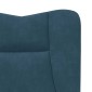 vidaXL Πολυθρόνα Μπλε 63 x 67 x 94 εκ. Βελούδο