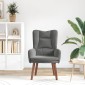 vidaXL Πολυθρόνα Σκούρο Γκρι 63 x 67 x 94 εκ. Βελούδο