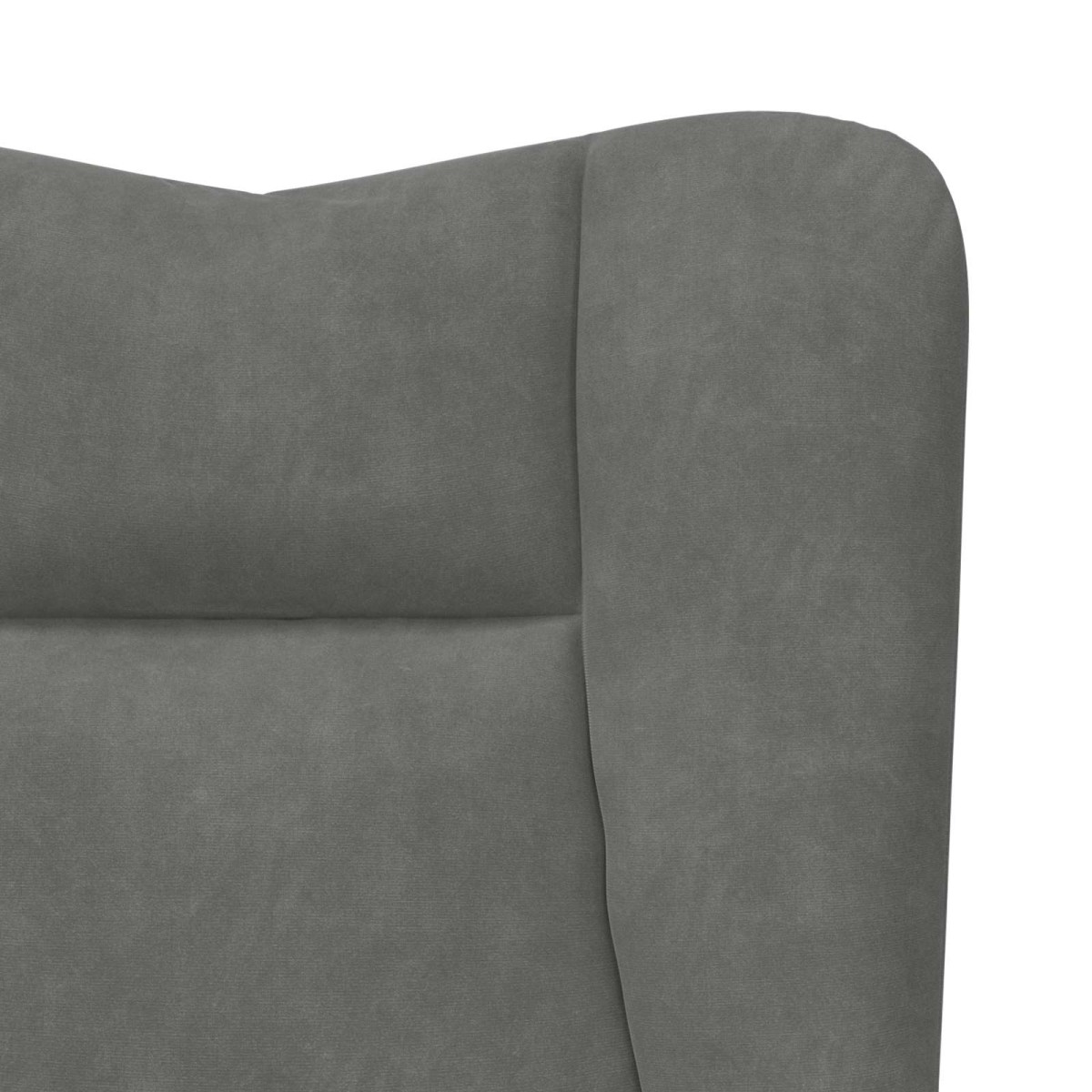 vidaXL Πολυθρόνα Σκούρο Γκρι 63 x 67 x 94 εκ. Βελούδο