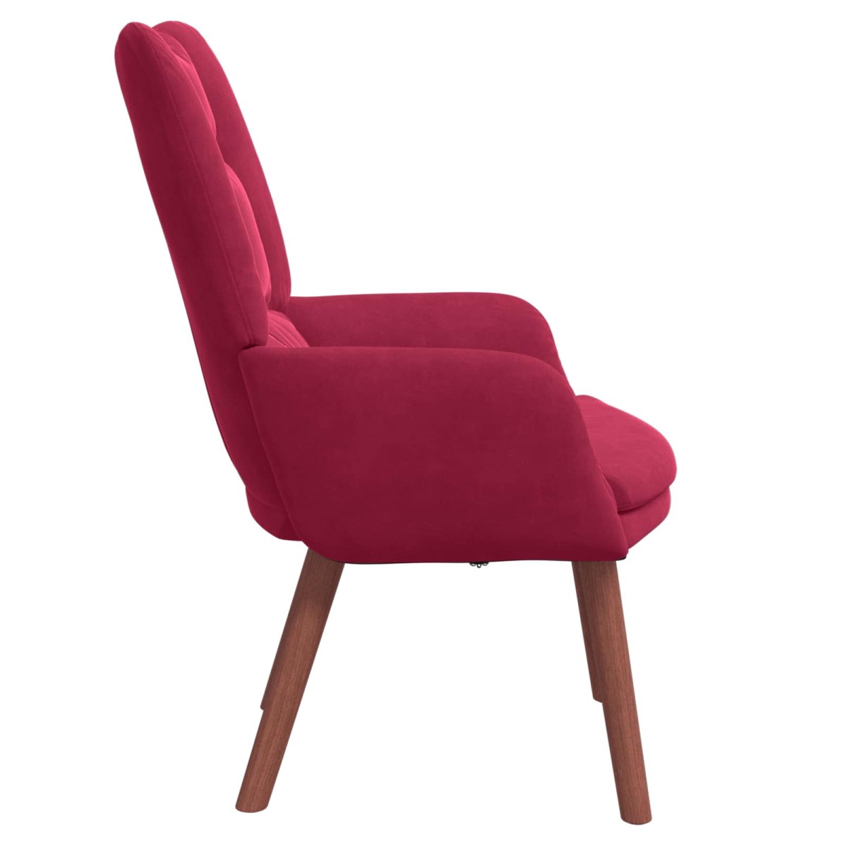 vidaXL Πολυθρόνα Κόκκινο 63 x 67 x 94 εκ. Βελούδο