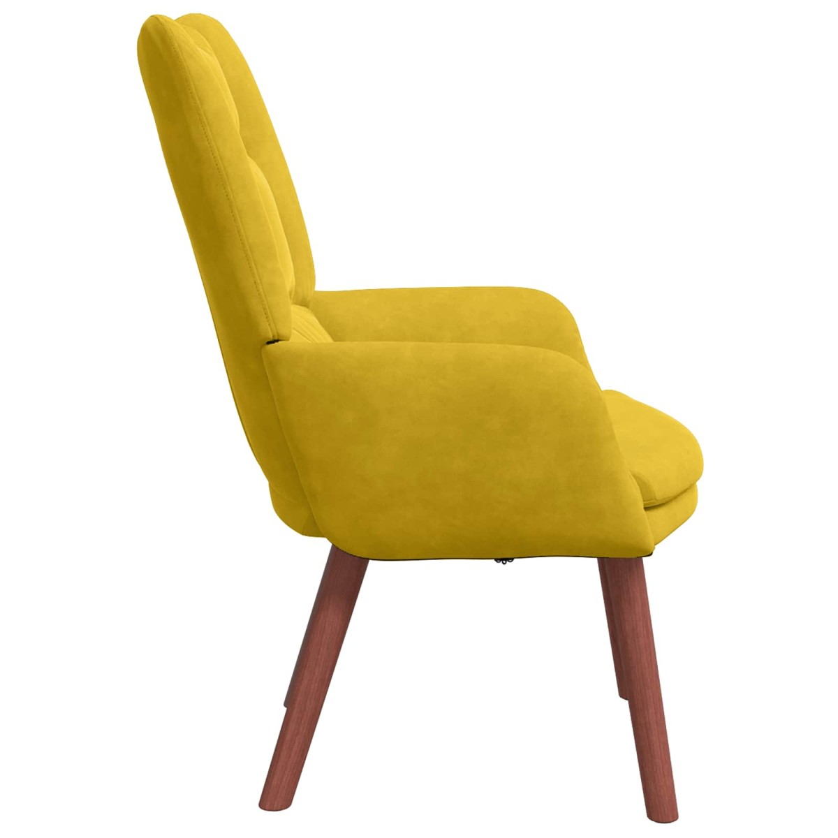 vidaXL Πολυθρόνα Κίτρινο 63 x 67 x 94 εκ. Βελούδο