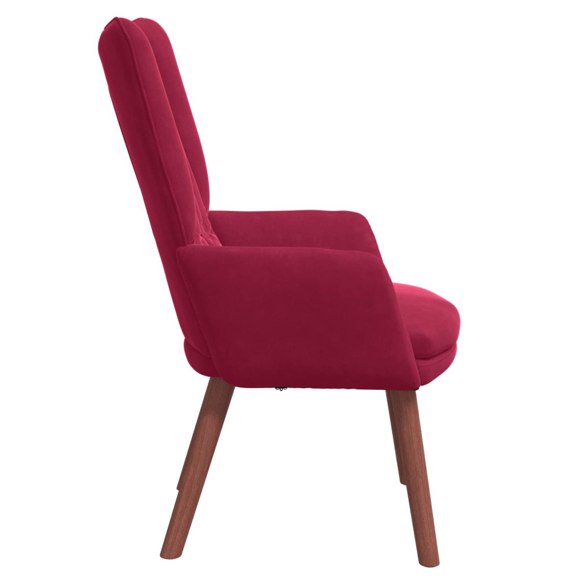 vidaXL Πολυθρόνα Κόκκινο 63 x 67 x 94 εκ. Βελούδο
