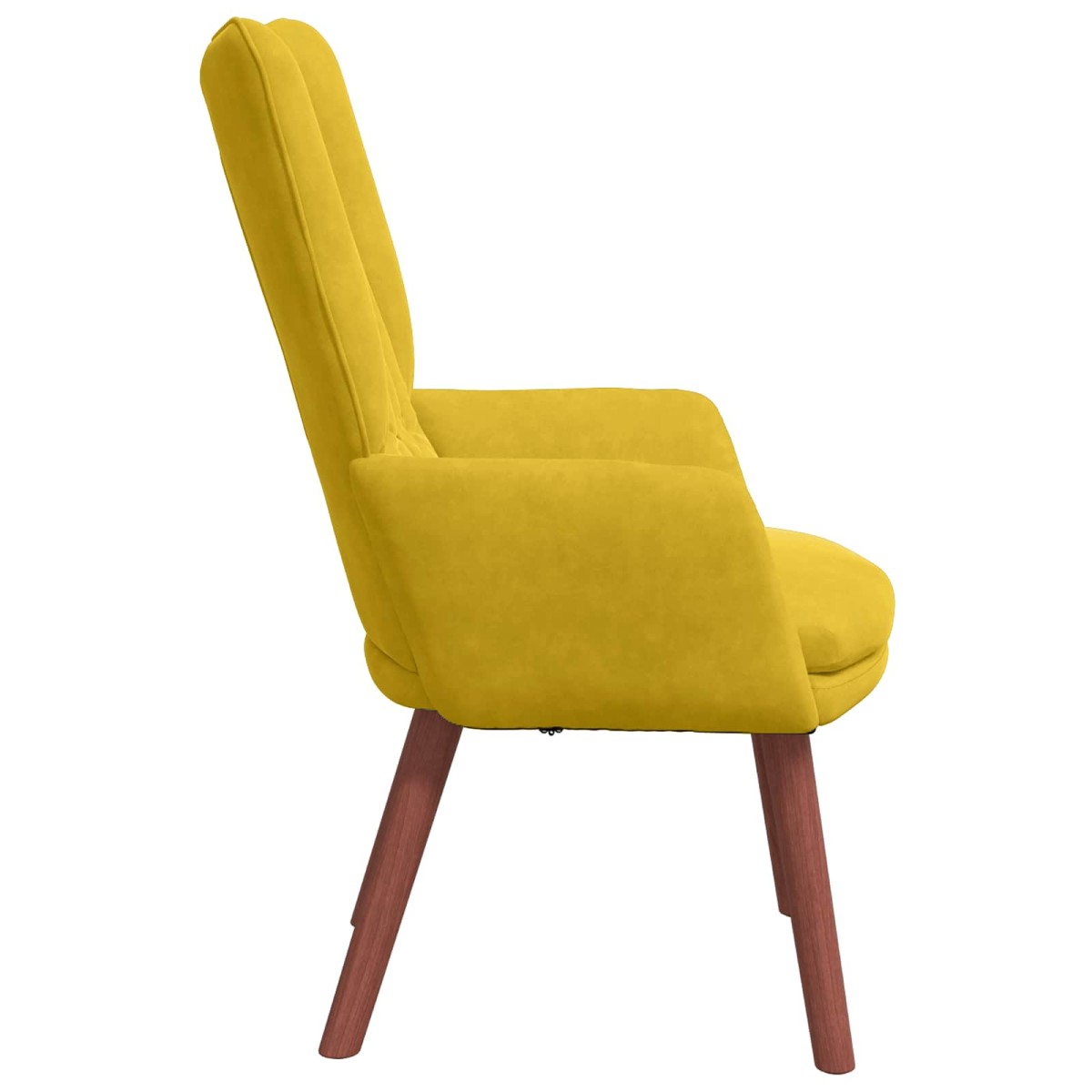 vidaXL Πολυθρόνα Κίτρινο 63 x 67 x 94 εκ. Βελούδο