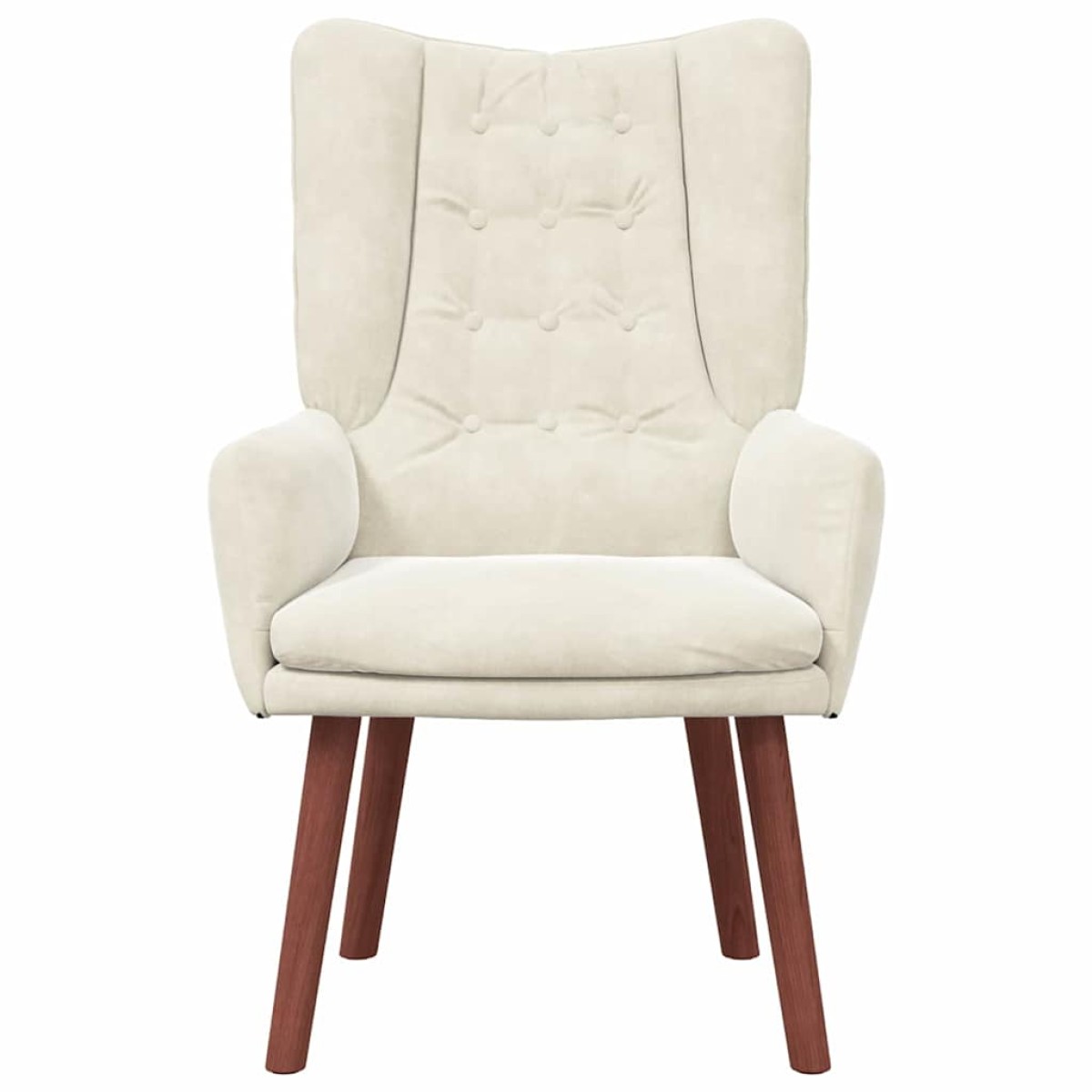 vidaXL Πολυθρόνα Κρεμ 63 x 67 x 94 εκ. Βελούδο